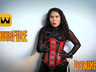 Domina Fire: Latex Sissy Face Fucked