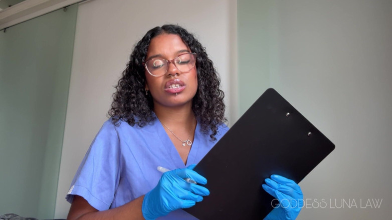 Goddess Luna Law: Micropenis Diagnosis Ebony Nurse Goddess Luna Law Turns Your Check-up...