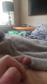 Wanking Big Cock with Tight Ballring