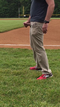 Jerking off on the Baseball Field by Home Plate
