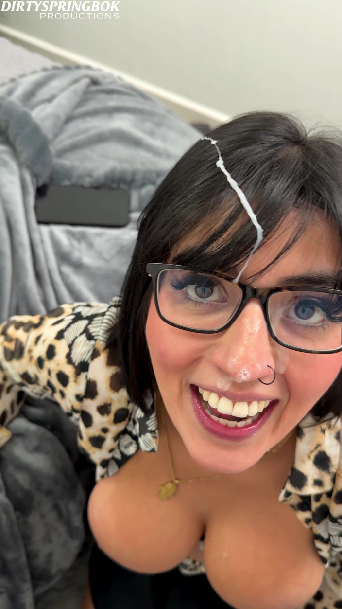 DirtySpringbok: Aaliyah Yasin Gets Covered in Cum by the Camera Man