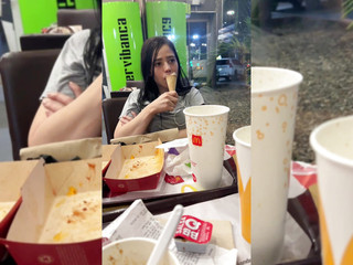 Crisanto999: Güzel kız arkadaşımı Mcdonalds'ta yemeye alıyorum