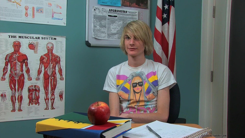 Teach Twinks: Gay tóc vàng twink preston andrews phỏng vấn