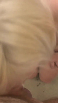 Charlize Danay a cheating slut with gold hair loves to get turned on and feel pleasure and take it in her mouth