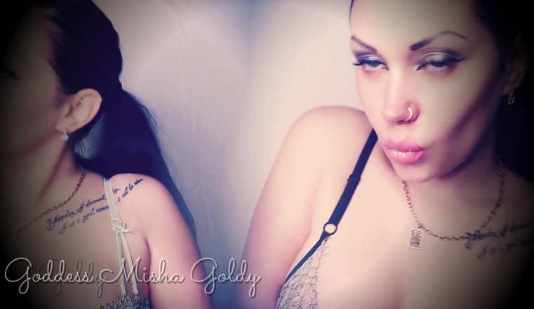 Goddess Misha Goldy: ให้ฉันสะกดจิตด้วยริมฝีปาก! ริมฝีปากติดลิปสติกคือสิ่งเดียวที่แกต้องการ!