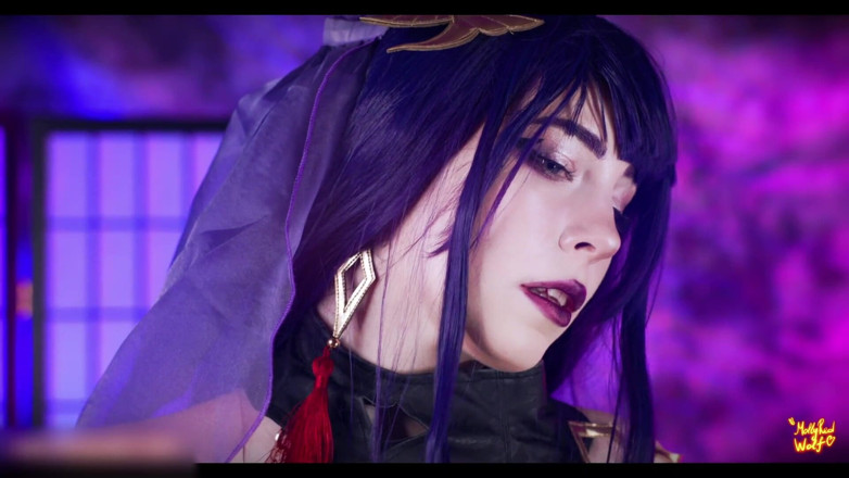 MollyRedWolf: Raiden Shougun est ton esclave. 4k - Mollyredwolf