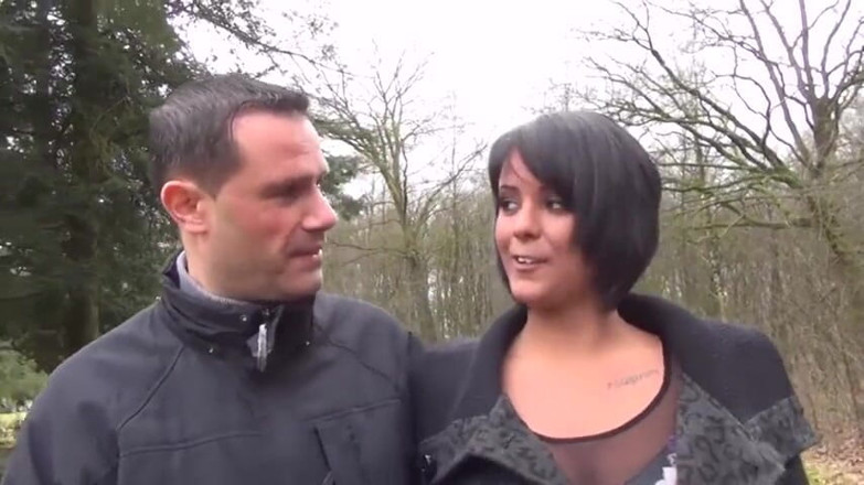 German amateur - 100% German hardcore videos: Brunette milf gets fucked in the woods