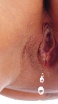 Chubby Short Haired Tattooed Babe Pisses in POV in a Guys Mouth