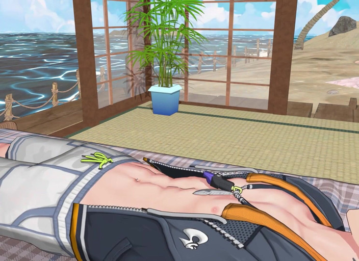 NSFWOtaku: Zenless Zone Zero - Seks Rahsia Pantai Vivia dengan Moans Menggoda...