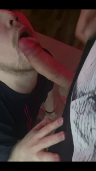 Big Cock on His Face