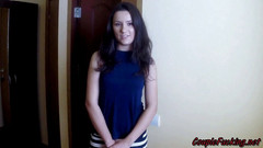 Couple Fucking: Sexig rövflicka onanerar ensam