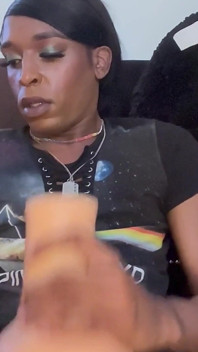 Ebony Tranny Ts Solo Jackoff bbc handjob