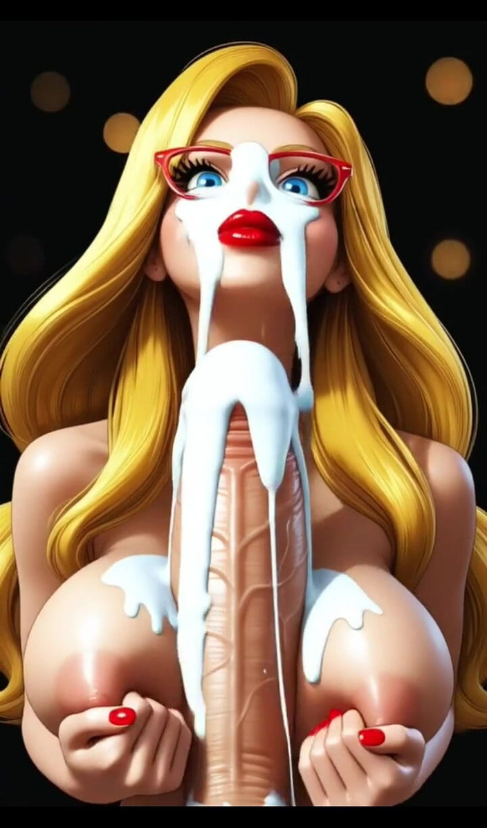 Hot girl dancing: 154. Komik sarışın büyük yarakla oynuyor (ai animasyon)