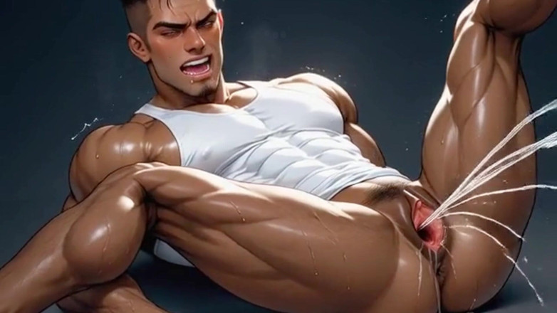 Trans-Men FTM Hentai: Ftm. a Delicate Male Pussy Squirting a Lot Into Your...