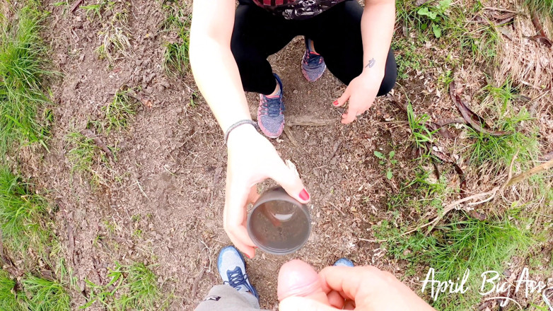 April BigAss: Drinking pee on the street from Argentina vacation, yellow all