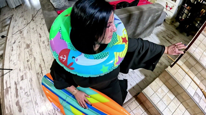 MilfyCalla: Dominantní čarodějnice nafukovací fetiš. Deepthroat, Creampie zezadu, Popping a Intenzivní orgasmus