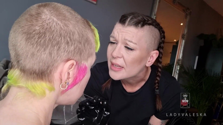 Lady Valeska: Głębokie gardło dla mojej niewolnicy
