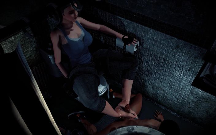 3DHentaiBeauties: Jill Save Room Foot Session