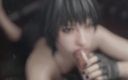 MsFreakAnim: 3D Hentai Girl boquete porra na boca animação Sfm Unreal...