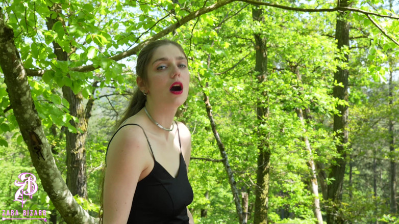 Zara Bizarr: Forest Punishment - Boots Licking, Ballbusting &amp; Xxl Strapon