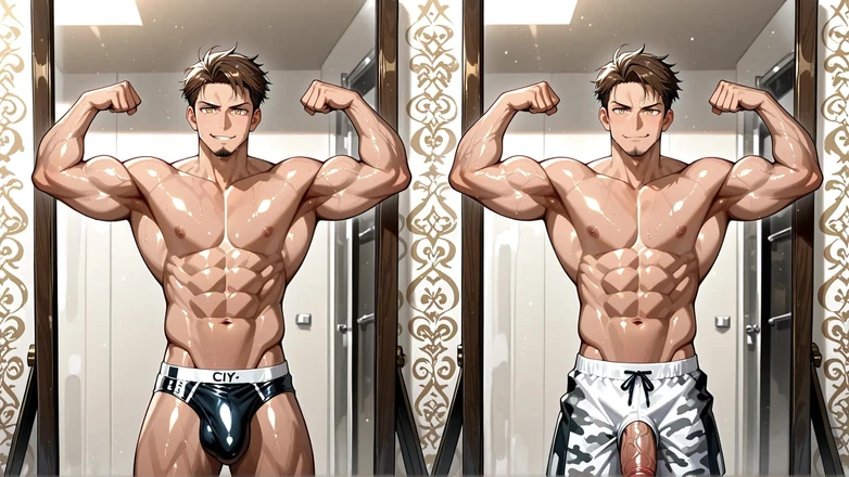 Erotic Man: Ai sexy hombres musculosos aceitados