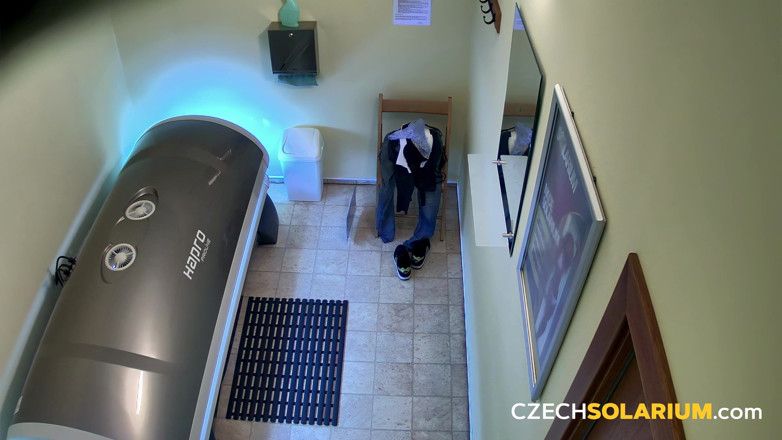 Czech Solarium: Czech Solarium 226: Blonde Takes Center Stage in Solarium
