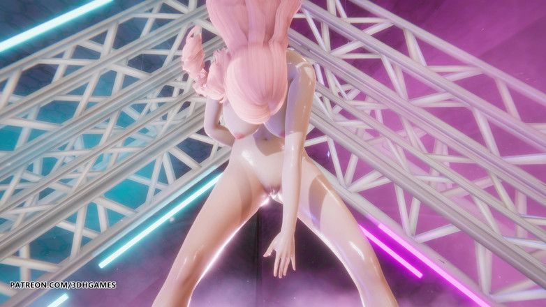 3D-Hentai Games: [mmd] Purple Kiss - 书seraphine性感裸体舞蹈英雄联盟成人动漫