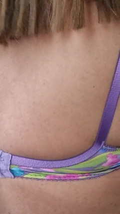 Sexy Vintage Bra, 90s Vsectret, Satin, Caressing My Soft Tits thumbnail