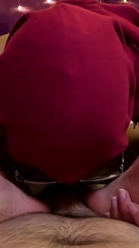 Close up Feet Blowjob Mia Niqab