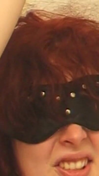 Blindfolded Redhead MILF Bound for Crop Play