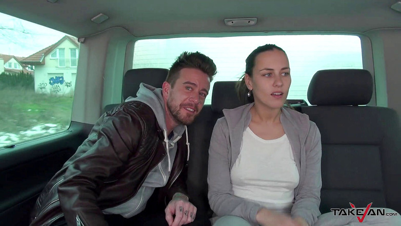 Take Van: Mea Melone &amp; Wendy Moon join hardcore orgy in dirivng car