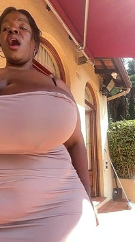Ebony SSBBW MILF Caught Masturbating Outdoor