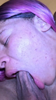 Pretty Lightskin Ebony with Fat Ass Loves to Suck Cock