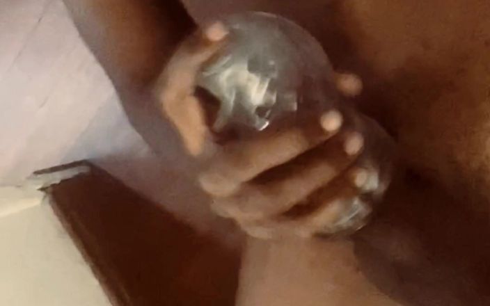 BBC Nata4sex: Home Alone Wanking My Dick with Stroker Cumming Hard