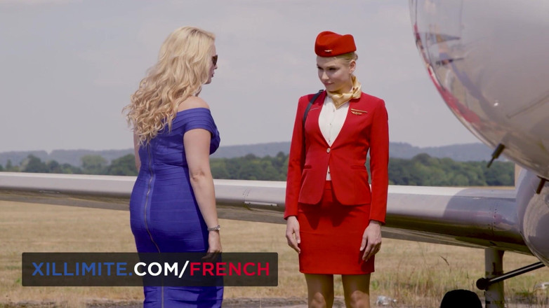 French girls at work: Hot Sex in a Private Plane