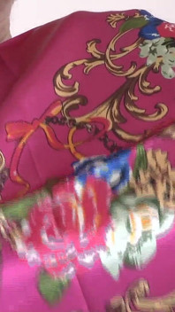 Satin Headscarf Fashion Show and Cumming on a Scarf, JOI, Lady Victoria Valente