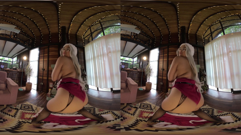 CuttiejennieVR: Yaramaz Bayan Claus twerk ile seni azdırıyor