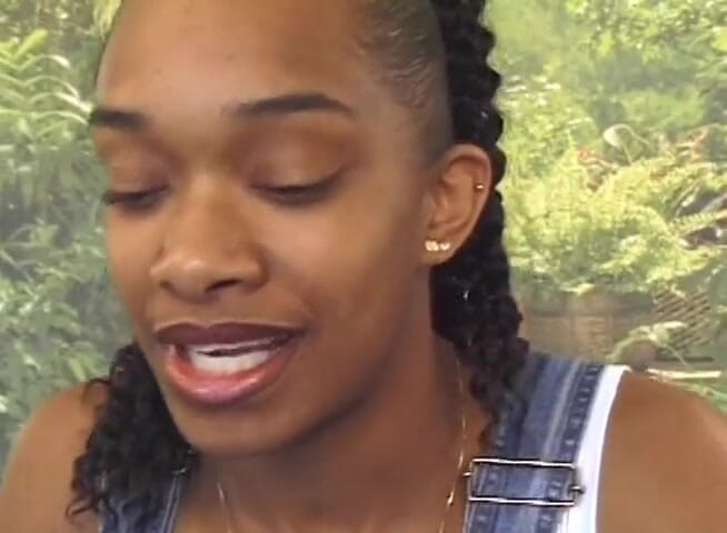 Black Jass: Gorgeous ebony teen pussy licked and fucked at sex audition
