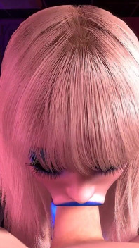 Blondynka z Pointy Ears POV Blowjob i wytryski