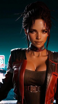 Panam Palmer - Cyberpunk 2077 (parodia) - generado por ia