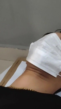 Nurse Fanny Simultaneously Uses Her Experience to Milk Her Patient on a Stretcher on the Floor