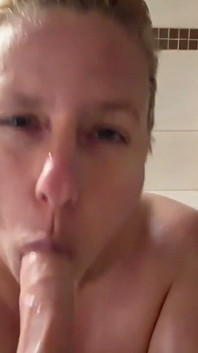 Shower Voyeur Caught German MILF Joins You in POV