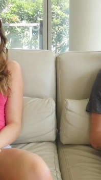 Stepsiblings fuck around while stepdad's gone