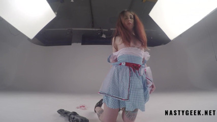 PurefilmsTv: Horny Alice in the wonderland get striptease and squirt in...