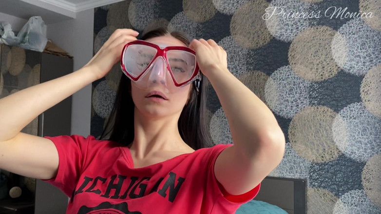 Princess Monica: Diving Mask Fetish
