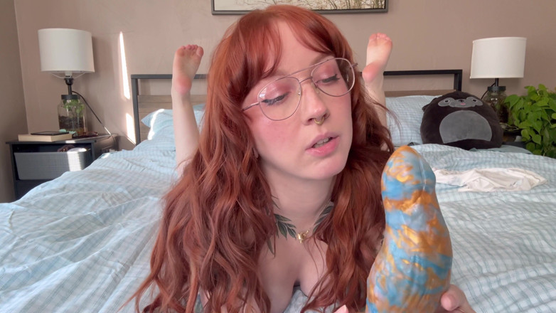 luxury_slut: Tattooed Babe Wrecks Her Pussy with a Huge Bad Dragon