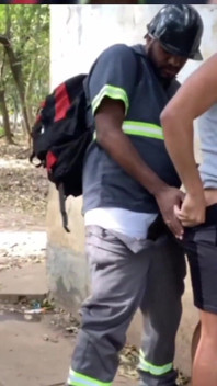 I Left Work and Met a Guy to Suck Me off and Fuck Him in Public.