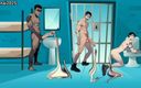 Hentai2025: Interratial Threesome in Prison Gay Cartoon Hentai Animation