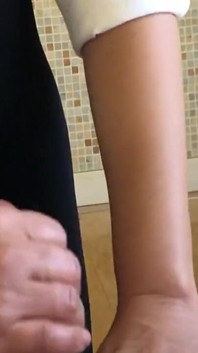Footjob in Geil