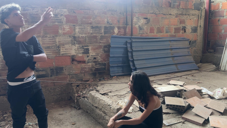 BritannySexxx: Real Sex Outdoors. a Couple of Strangers Enter an Abandoned...